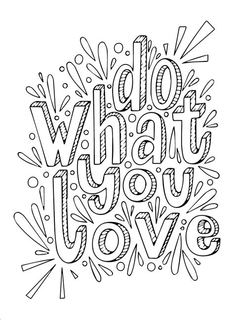 Inspirational Quotes for Free coloring page - Download, Print or Color ...