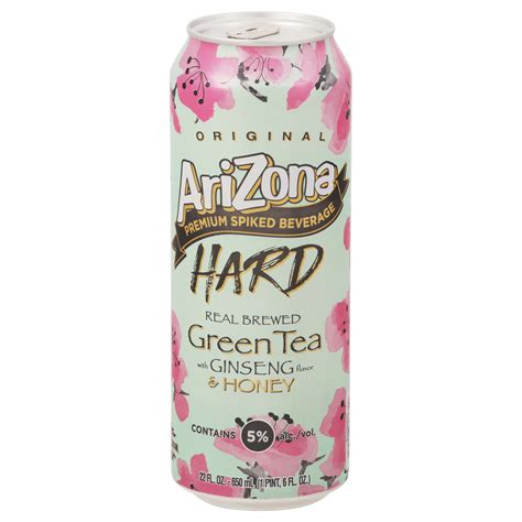 AriZona Hard Green Tea with Ginseng & Honey - Shop Malt beverages ...