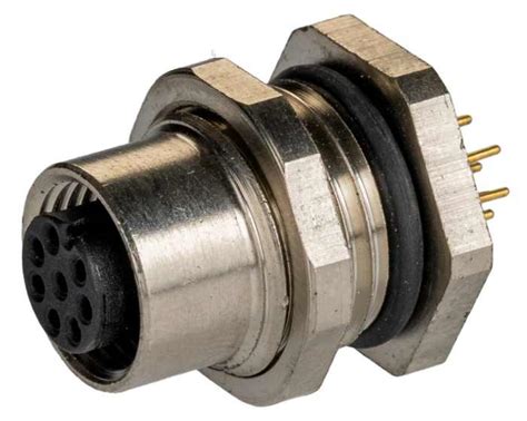 RS PRO | RS PRO Circular Connector, 8 Contacts, Rear Mount, M12 ...