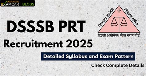 DSSSB PRT Syllabus 2025, Check Subject Wise Syllabus