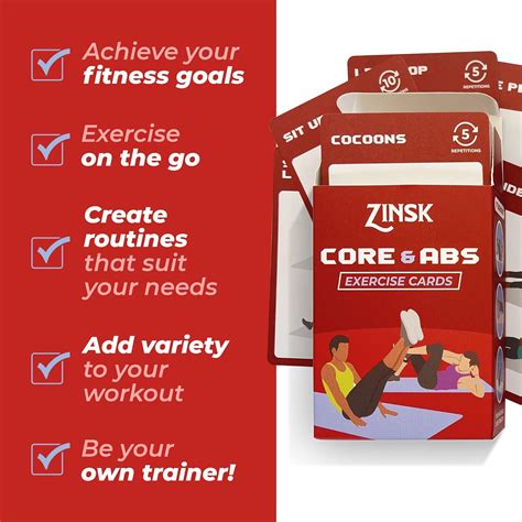 Buy Abs and Core Exercise Cards – 75+ Workout Cards to Help Build Core ...