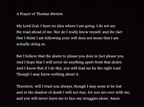 Thomas Merton Prayer Printable