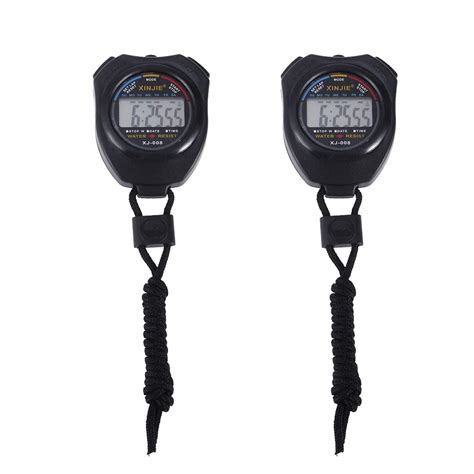 Buy Digital Timer 2Pc Professional Chronograph Digital Timer Stopwatch ...