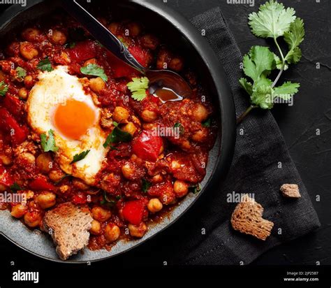national dish, israeli kitchen, Shakshouka, national dishs Stock Photo ...