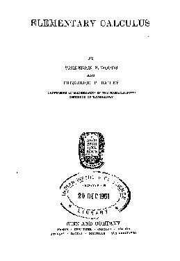 Image result for Elementary Calculus Examples