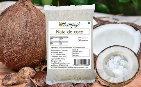 Sampige Nata de coco, Nata de coconut jelly - Combo 250 * 3 (750 grams ...
