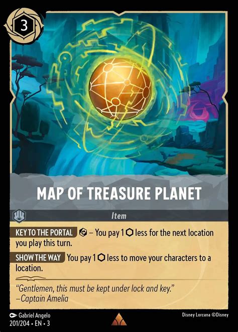 Map of Treasure Planet | Lorcana lorcana Cards