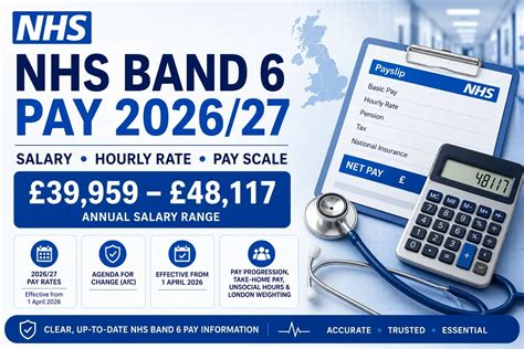 NHS Band 6 Pay 2026/27 Salary and Hourly Rate