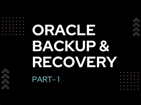 Image result for Oracle Database Backup and Recovery