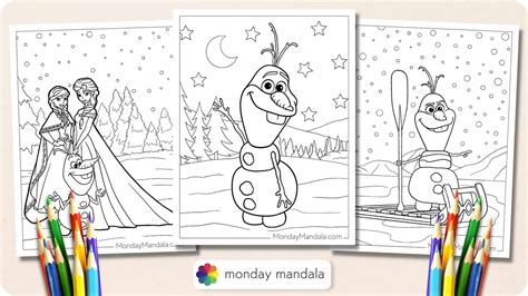 Frozen Easter Coloring Pages