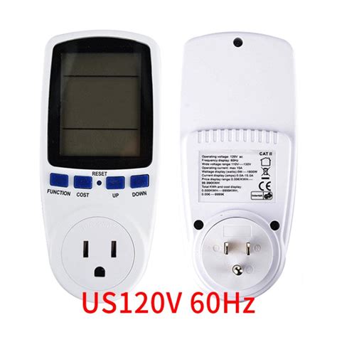 Digital LCD Power Meter Wattmeter Socket Energy Meter Measuring Outlet ...