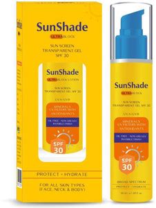 SunShade Sunscreen - SPF 50 PA+++ unshade Ultra Block Sunscreen Gel SPF ...