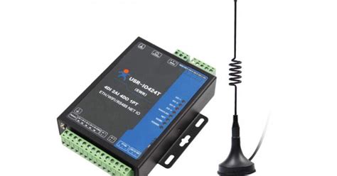 Buy USR-IO424T-EWR 4-Way Network IO Controller Support 4 DO, 4DI, 2 AI ...