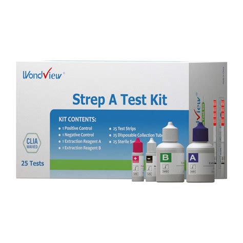 Wondview Strep A Test Kit for Strep Throat Testing, CLIA Waived Rapid ...