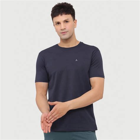 Solid Stretch T-shirt - Denim Blue