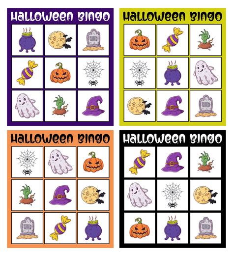 Free printable halloween bingo cards – Artofit