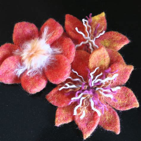 Needle Felted Flower Pattern | Lincolnshire Fenn Crafts Also Home Of ...