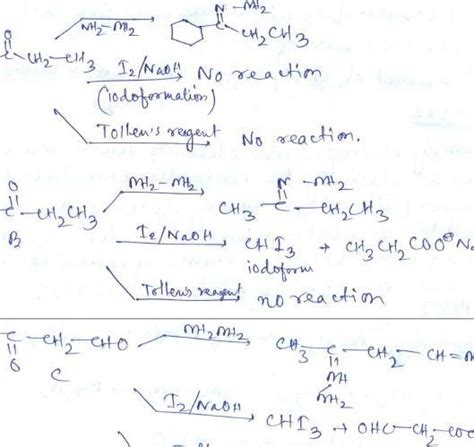 Which of the following compound can form hydrazine and will give ...