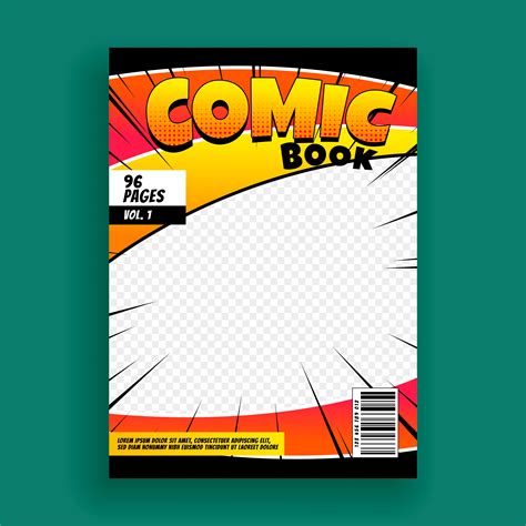 Comic Book Front Cover Template