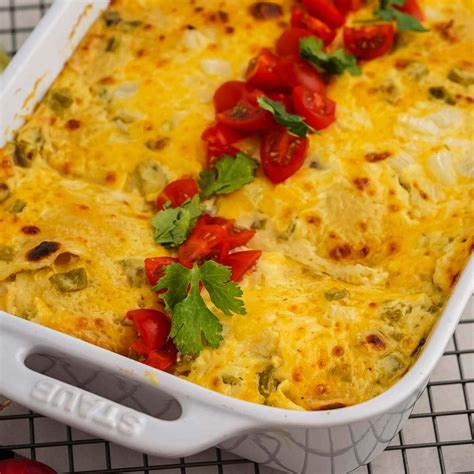 Layered Green Chile Chicken Enchilada Casserole at Kevin Tejeda blog