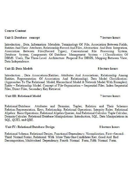 Image result for Database Management System in 5th Sem Syllabus