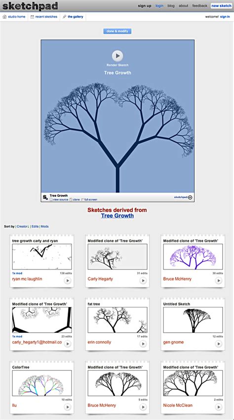 Sketchpad Tutorial 的图像结果