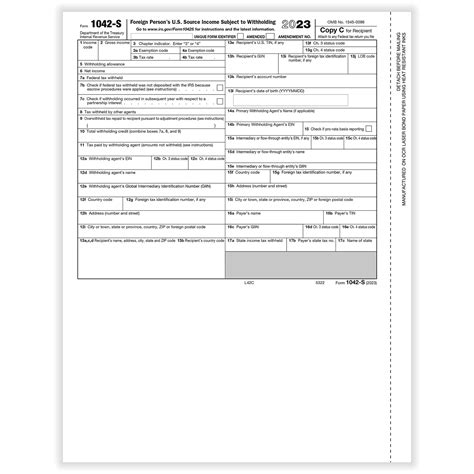 1042-S Recipient Copy C | Formstax