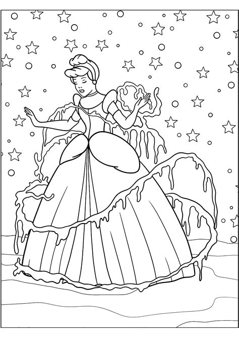Coloring Pages Of Cinderella