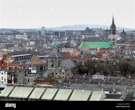 high angle view of Dublin, the capital city of Ireland Stock Photo - Alamy - capital city of ireland