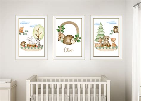 Forest Animals Nursery Art Woodland at Jasper Winder blog