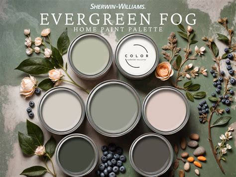Sherwin Evergreen Fog Color Palette