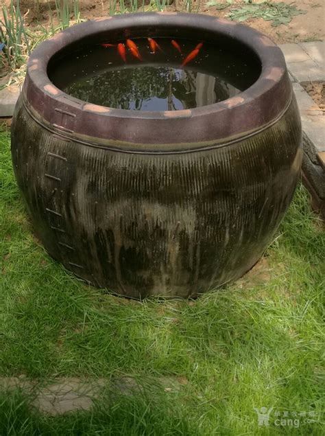 正宗老式水缸发酵酱缸陶瓷大号储水家用养鱼荷花庭院造景酿酒瓦缸-阿里巴巴