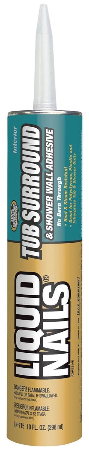 Liquid Nails LN715 10-Ounce Liquid Nails Tub Surround and Shower Walls ...