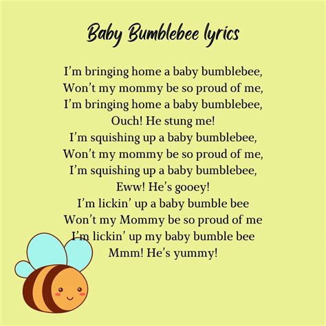 Baby Bumblebee: Lyrics, Origin, and More