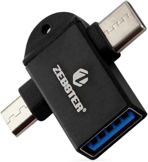 ZEBSTER Z-MTU10A 2 in 1 Type C to USB OTG Adapter : Amazon.in: Electronics