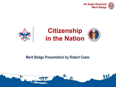 Citizenship in the Nation Merit Badge Presentation | PPTX