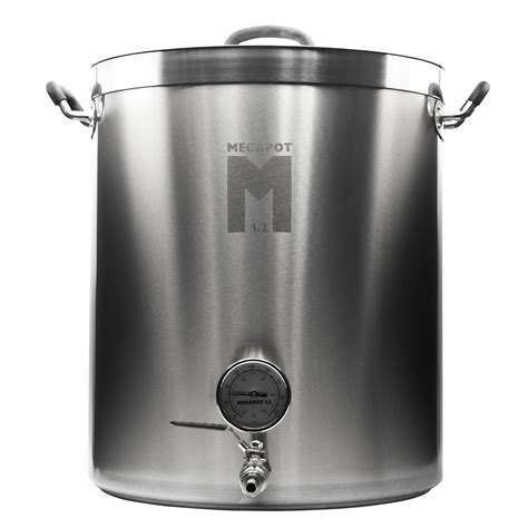 Northern Brewer Megapot Stainless Steel Brew Kettle With Volume ...
