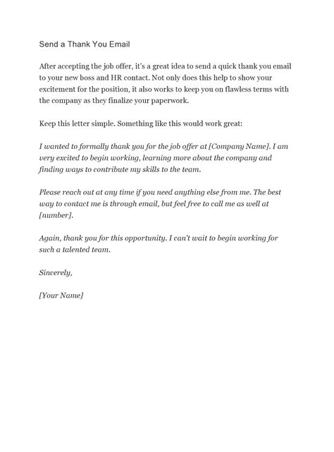 30 Professional Thank You Letters For Job Offer (Free)