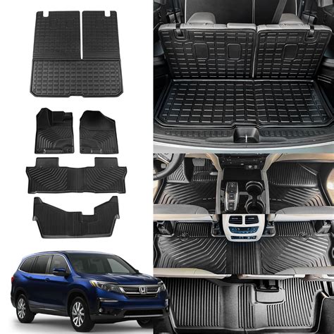 Rongtaod Fit 2016-2022 Honda Pilot Floor Mats Trunk Mat Cargo Mat Cargo ...