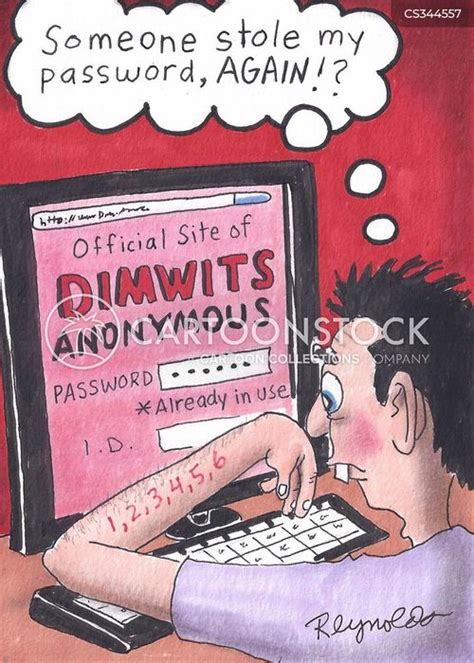 Image result for Computer Password Cartoon