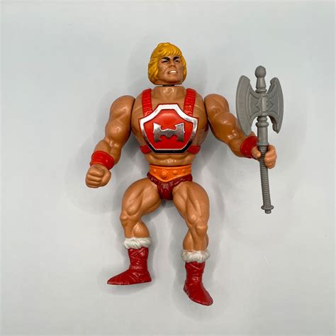 1984 Thunder Punch He-man Action Figure With Battle Ax Cap Gun Popper ...