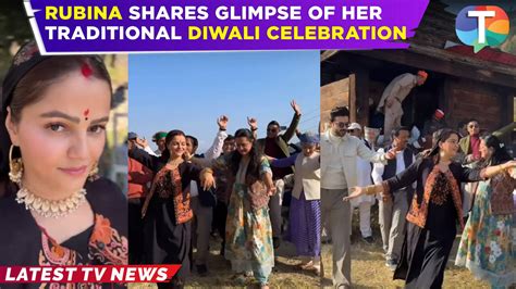 Rubina Dilaik shares a glimpse of her Diwali celebration in a ...