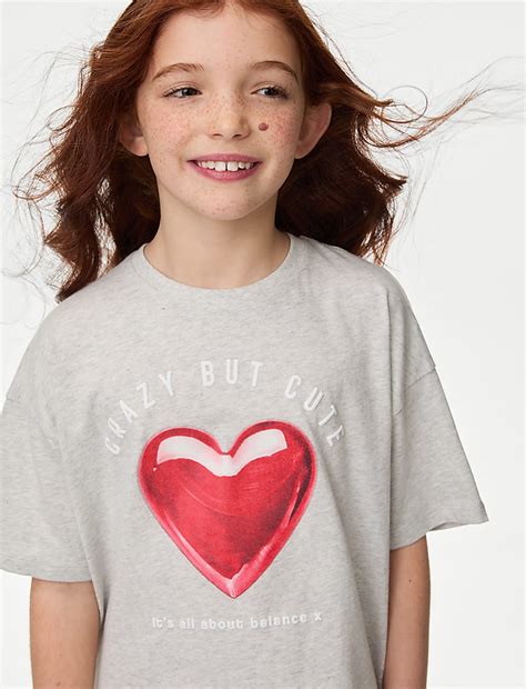 Buy Pure Cotton Heart Print Pyjamas (3-16 Yrs) at Marks & Spencer