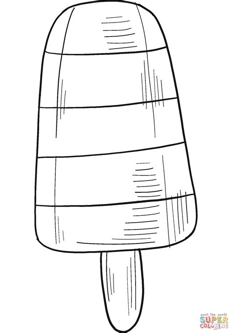 Popsicle coloring page | Free Printable Coloring Pages