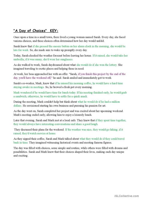 Image result for First Conditional Reading Comprehension