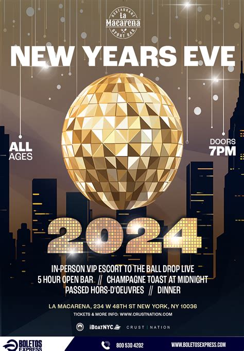 New Year's Eve 2024 NYC Times Square | In-Person VIP escort to BALL ...