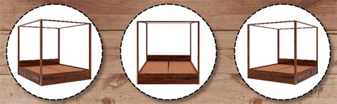 WOODLAB Sheesham Wood Queen Size Poster Bed with Storage Wooden Double ...