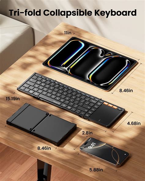 ProtoArc Foldable Keyboard with Touchpad, XK01 TP India | Ubuy