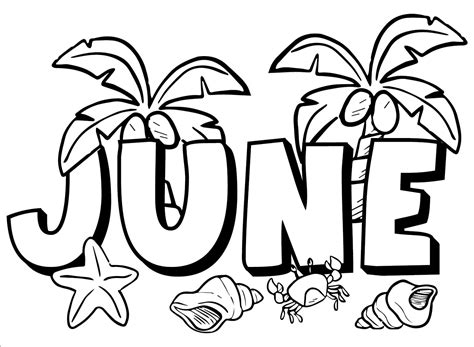 June coloring pages - ColoringLib
