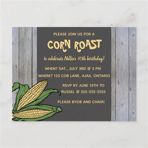 Image result for Corn Chowder Invitation
